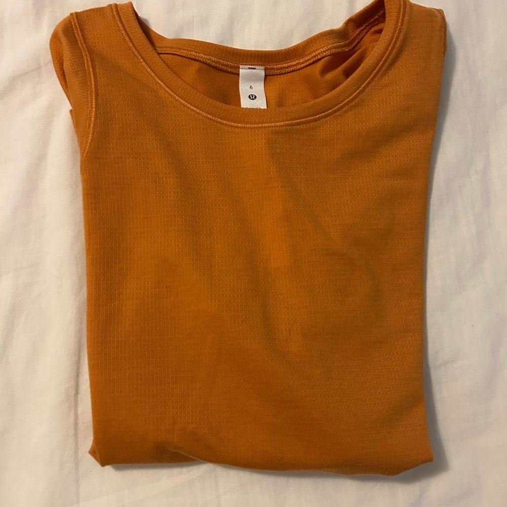 lululemon athletica Women's Cap Sleeve Hiking Shirt - Burnt Amber - Picture 3 of 7